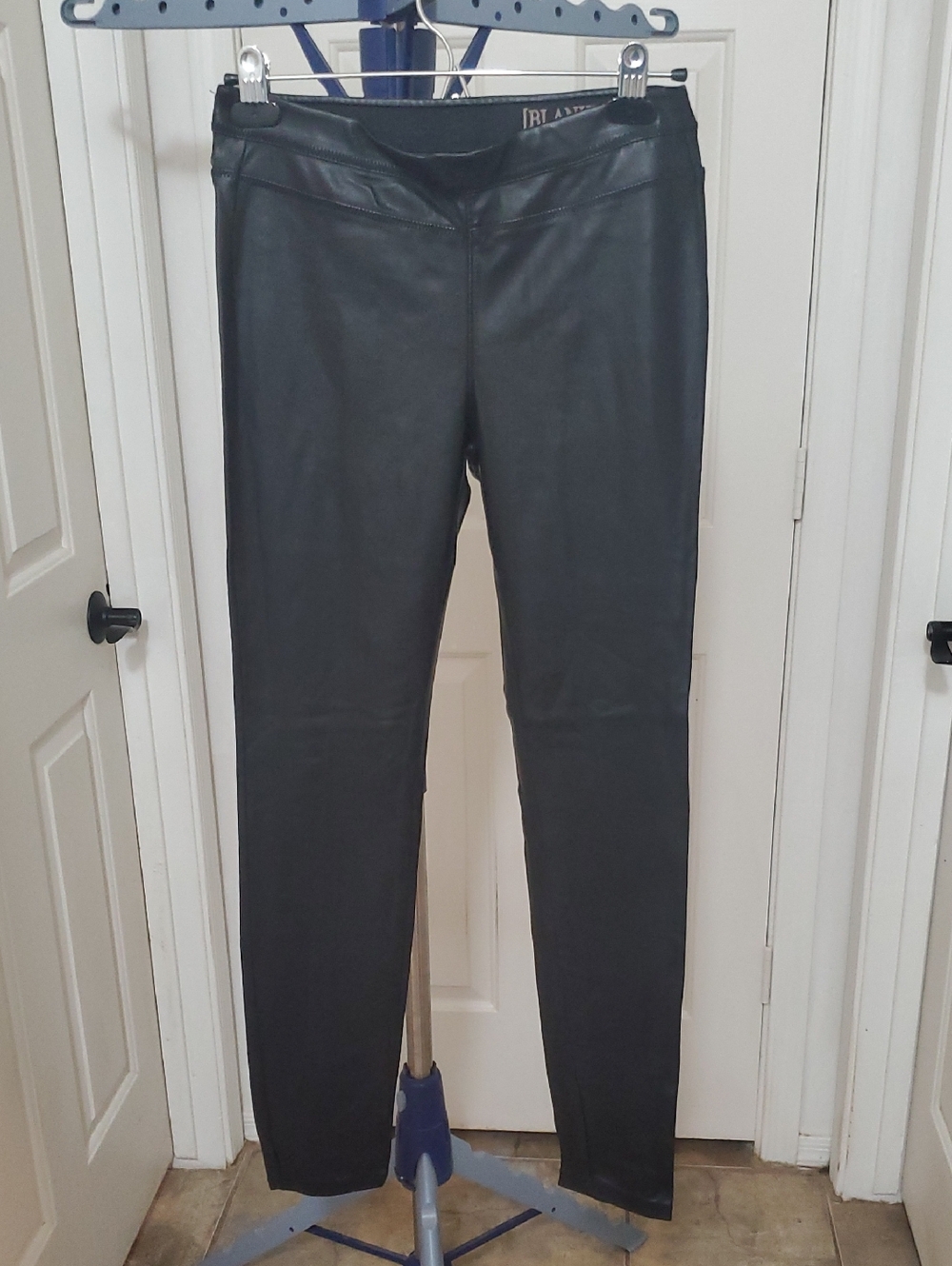 Blank NYC Black Faux Leather Skinny Pants